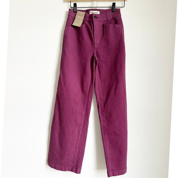 NWT Madewell The Emmett 2.0 Wide-Leg Pants: Garment-Dyed Edition 23P - Picture 2 of 5